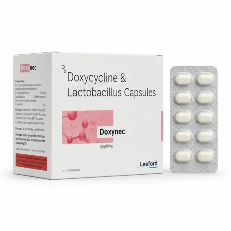 Microdox-LBX Capsule (Doxycycline (100mg) + Lactobacillus (5Billion Spores)