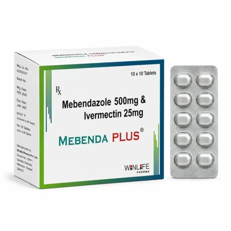 Mebendazole 500mg + Ivermectin 25mg (Mebenda Plus)