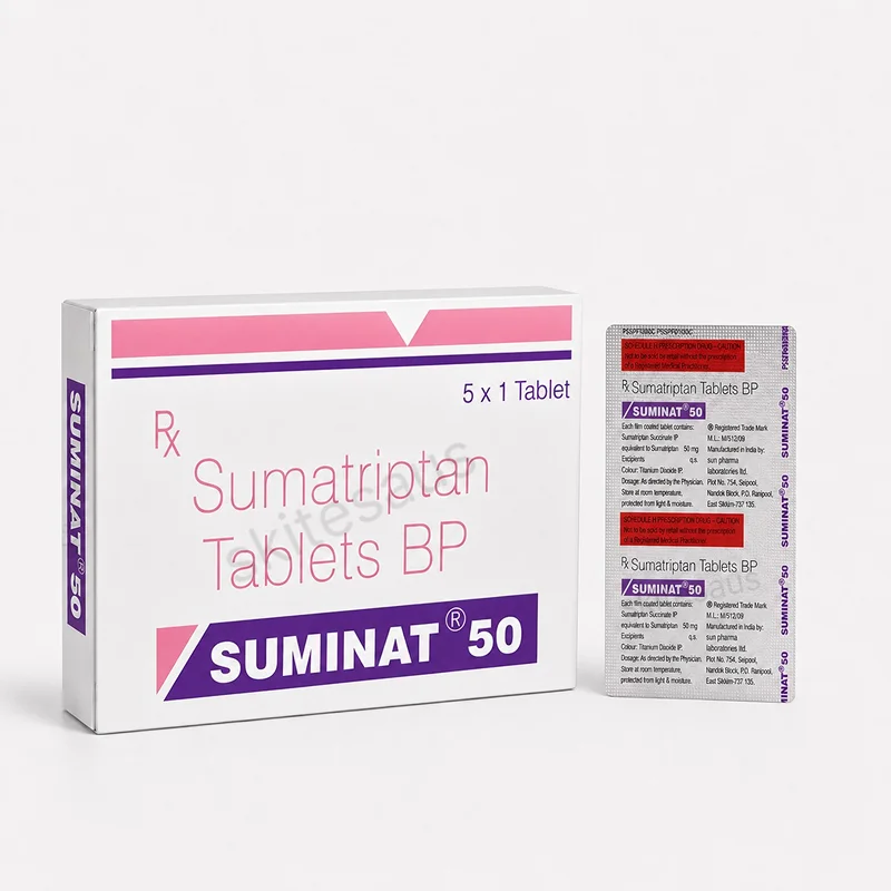 Sumatriptan 50mg( Suminat 50mgTablet )