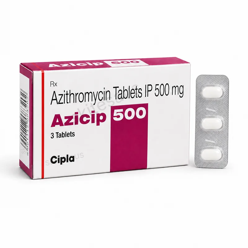 Azithromycin 500mg Tablet (Azicip 500 Tablet)