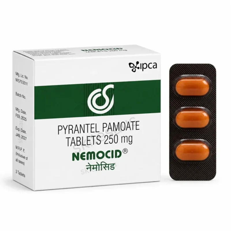 Pyrantel pamoate 250mg (Nemocid 250Tablet)
