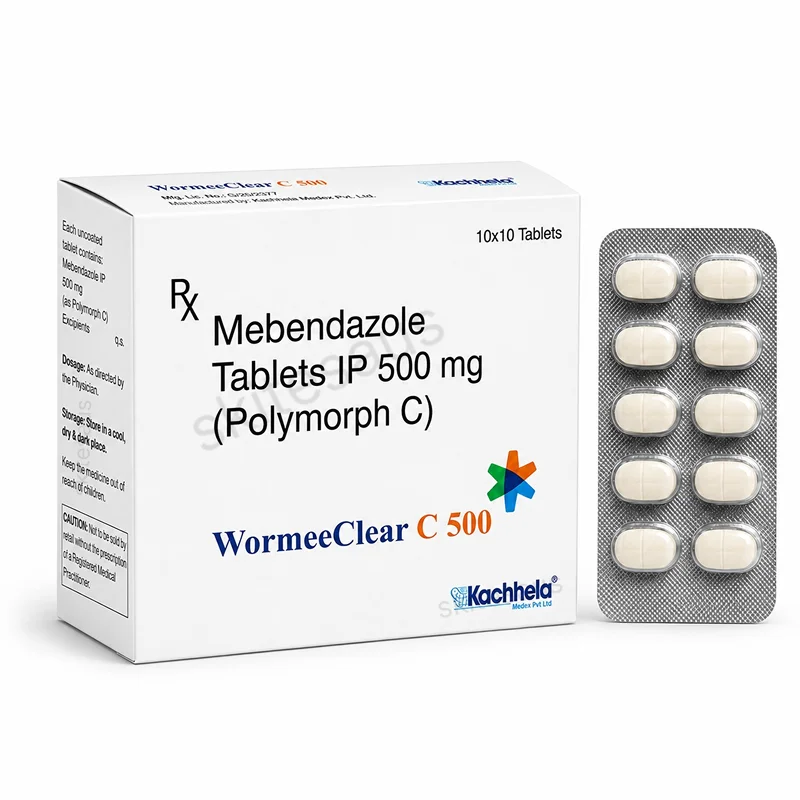 Mebendazole polymorph C (Wormeeclear C 500mg )